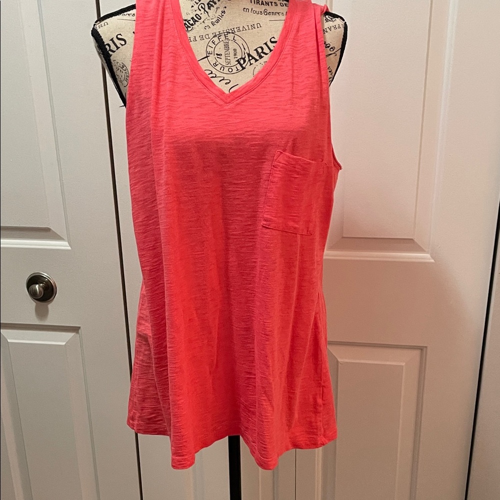 Time and Tru Coral Tank Top